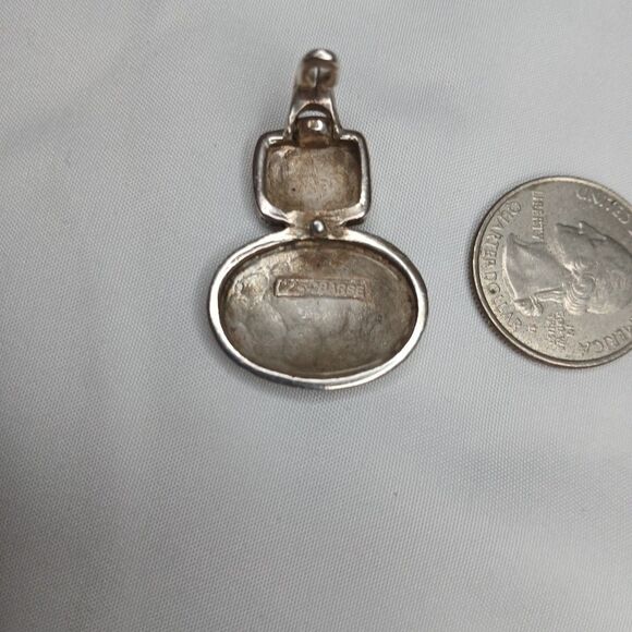 Barse 925 Sterling Silver Pendant 9g Vintage 80's Signed 1.25" - Picture 4 of 6